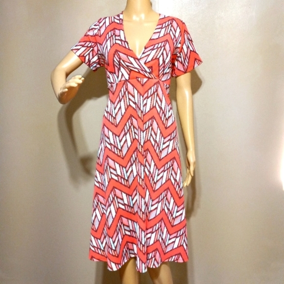 NWT Bella Berry USA Fashion art deco Poly Spandex dress, sz 2X - Picture 1 of 6